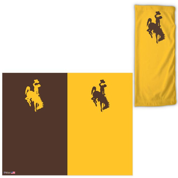 Wholesale-Wyoming Cowboys 2 color Fan Wraps