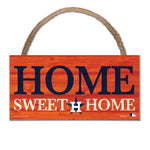 Houston Astros Wood Sign w/Rope 5" x 10"