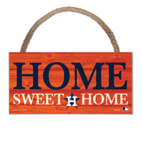 Houston Astros Wood Sign w/Rope 5" x 10"