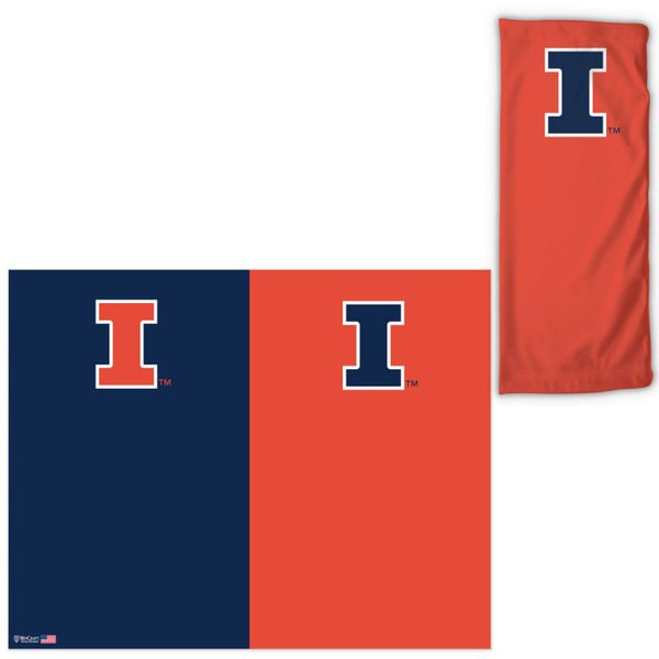 Wholesale-Illinois Fighting Illini 2 color Fan Wraps