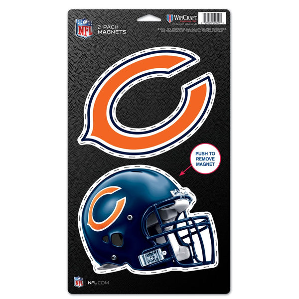 Chicago Bears 2 Pack Magnets 5" x  9"