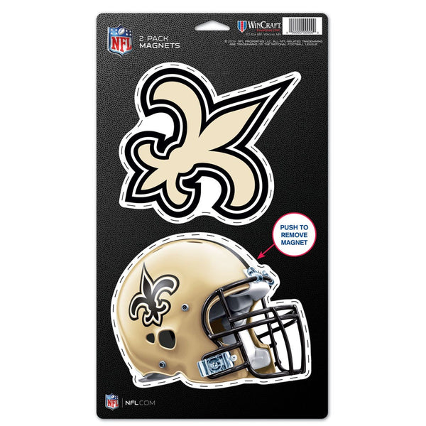 New Orleans Saints 2 Pack Magnets 5" x  9"