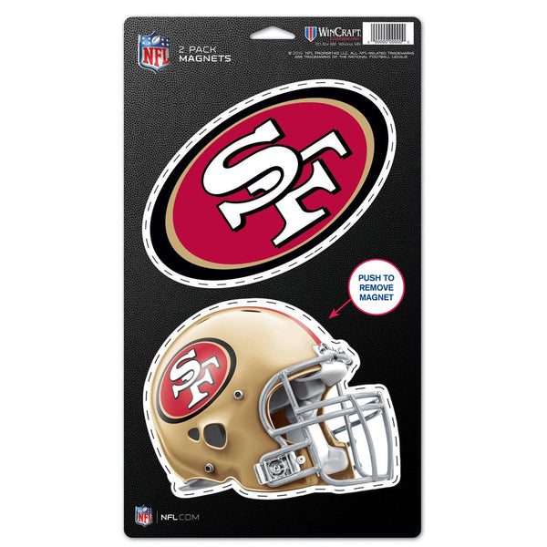 San Francisco 49ers 2 Pack Magnets 5" x  9"