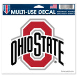 Wholesale-Ohio State Buckeyes Multi-Use Decal -Clear Bckrgd 5" x 6"