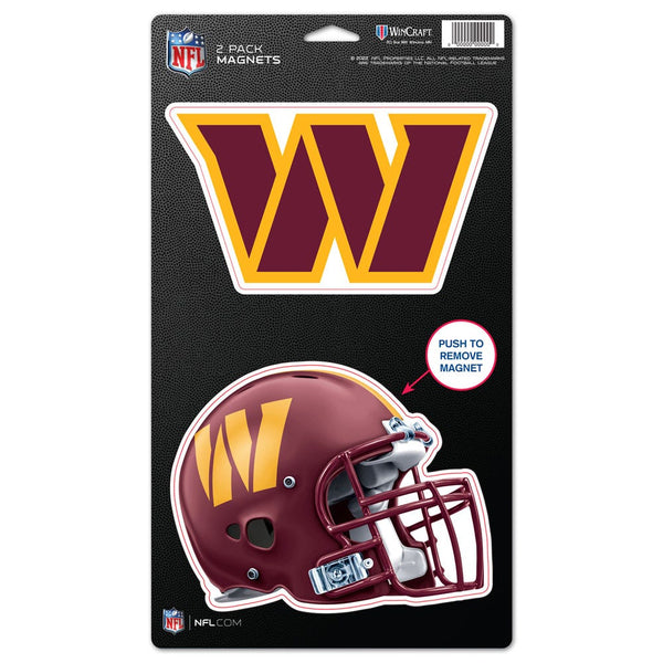 Washington Commanders 2 Pack Magnets 5" x  9"