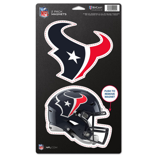 Houston Texans 2 Pack Magnets 5" x  9"