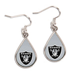 Las Vegas Raiders Earrings Jewelry Carded Tear Drop