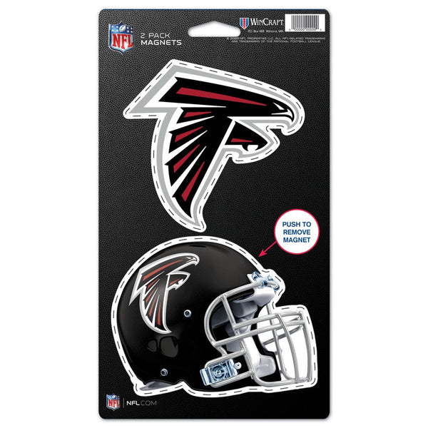 Atlanta Falcons 2 Pack Magnets 5" x  9"