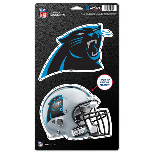 Carolina Panthers 2 Pack Magnets 5" x  9"