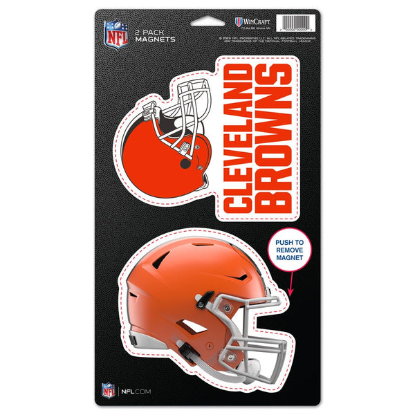 Cleveland Browns 2 Pack Magnets 5" x  9"