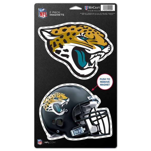 Jacksonville Jaguars 2 Pack Magnets 5" x  9"