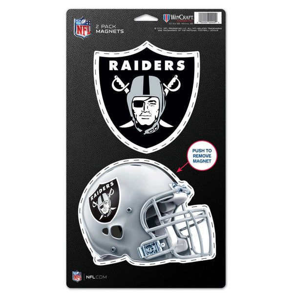 Las Vegas Raiders 2 Pack Magnets 5" x  9"