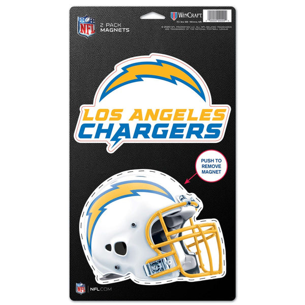 Los Angeles Chargers 2 Pack Magnets 5" x  9"