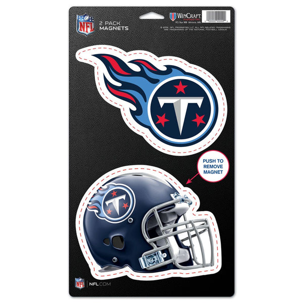 Tennessee Titans 2 Pack Magnets 5" x  9"