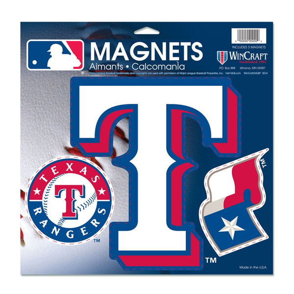 Texas Rangers Vinyl Magnet 11" x 11"