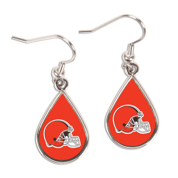 Cleveland Browns Earrings Jewelry Carded Tear Drop