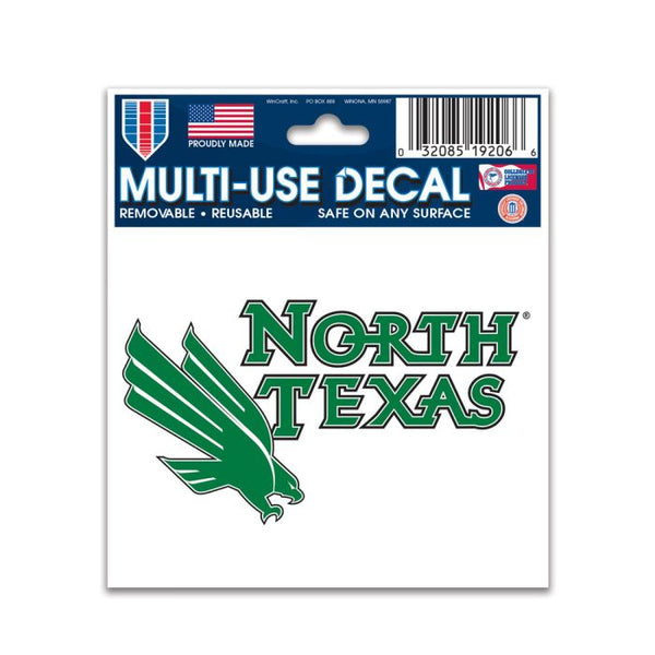 Wholesale-North Texas Mean Green Multi-Use Decal 3" x 4"