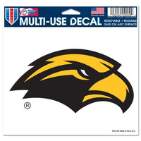 Wholesale-Southern Miss Golden Eagles Multi-Use Decal -Clear Bckrgd 5" x 6"