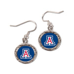 Wholesale-Arizona Wildcats Earrings Jewelry Carded Round
