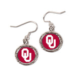 Wholesale-Oklahoma Sooners Earrings Jewelry Carded Round