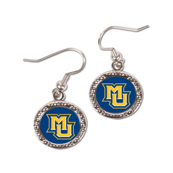 Wholesale-Marquette Golden Eagles Earrings Jewelry Carded Round