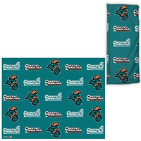 Wholesale-Coastal Carolina Chanticleers Scatter Print Fan Wraps