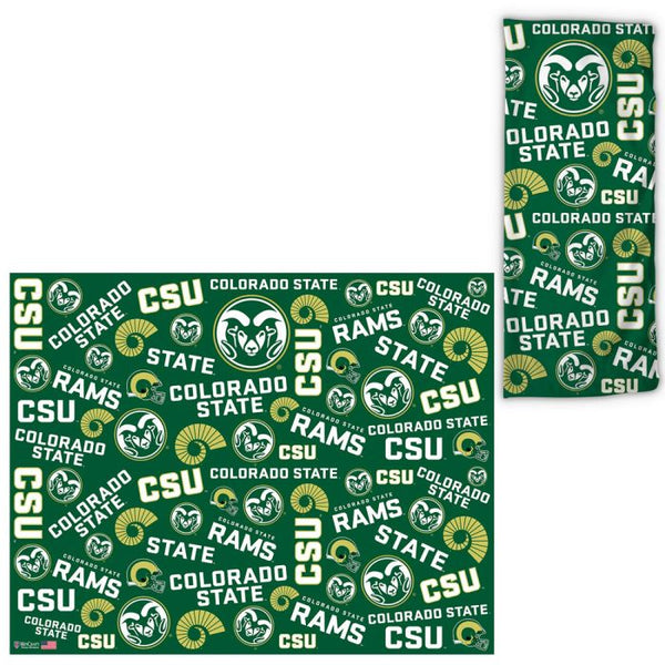 Wholesale-Colorado State Rams Scatter Print Fan Wraps