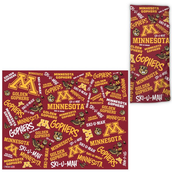 Wholesale-Minnesota Golden Gophers Scatter Print Fan Wraps