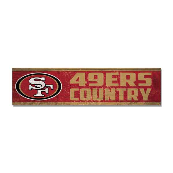 San Francisco 49ers Wooden Magnet 1.5" X 6"