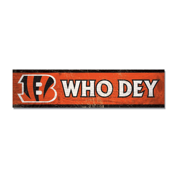 Cincinnati Bengals Wooden Magnet 1.5" X 6"