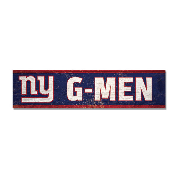 New York Giants Wooden Magnet 1.5" X 6"