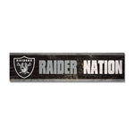 Las Vegas Raiders Wooden Magnet 1.5" X 6"