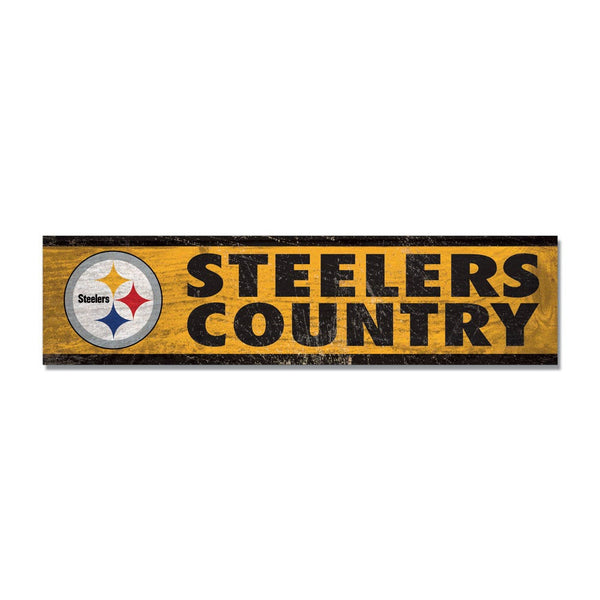 Pittsburgh Steelers Wooden Magnet 1.5" X 6"