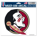 Wholesale-Florida State Seminoles Multi-Use Decal -Clear Bckrgd 5" x 6"