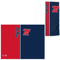 Wholesale-Ole Miss Rebels Vertical Split Fan Wraps