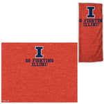 Wholesale-Illinois Fighting Illini heathered Fan Wraps