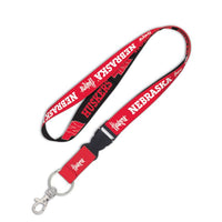 Wholesale-Nebraska Cornhuskers Lanyard w/detachable buckle 1"