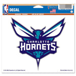 Charlotte Hornets Multi-Use Decal -Clear Bckrgd 5" x 6"