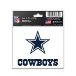 Dallas Cowboys Multi-Use Decal 3" x 4"