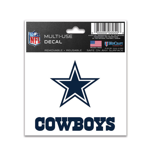 Dallas Cowboys Multi-Use Decal 3" x 4"