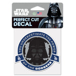 Los Angeles Dodgers / Star Wars Darth Vader Perfect Cut Color Decal 4" x 4"