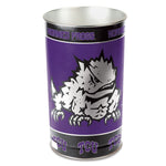 Wholesale-TCU Horned Frogs Wastebasket - tapered 15"H