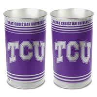 Wholesale-TCU Horned Frogs Wastebasket - tapered 15"H