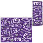 Wholesale-TCU Horned Frogs Scatter Print Fan Wraps