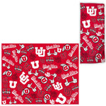 Wholesale-Utah Utes Scatter Print Fan Wraps