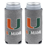 Miami Hurricanes 12 oz Slim Can Cooler