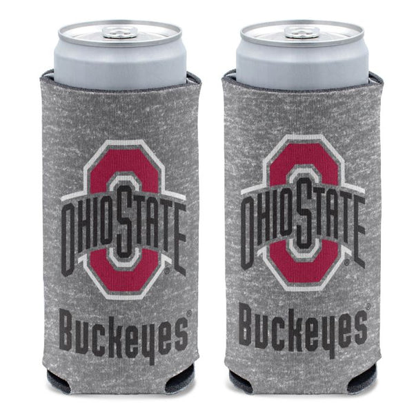 Wholesale-Ohio State Buckeyes HEATHERED 12 oz Slim Can Cooler