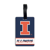 Illinois Fighting Illini PVC Bag Tag