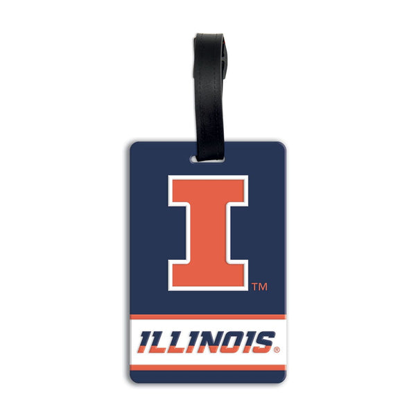Illinois Fighting Illini PVC Bag Tag