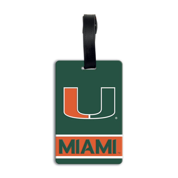 Miami Hurricanes PVC Bag Tag